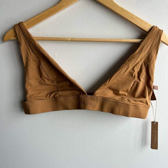Skims Plunge Two Piece Bikini Set Womens Size XL Brown Underband  NWT - Picture 2 of 10
